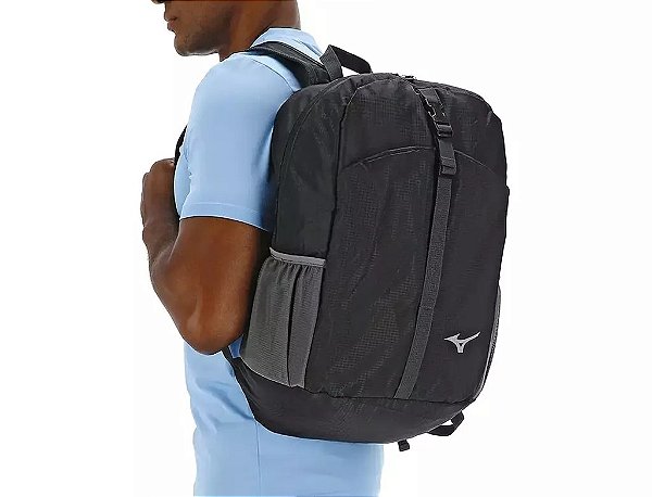MOCHILA MIZUNO TRAIL PRETA 28 LITROS