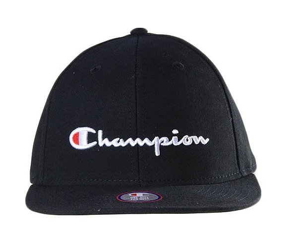 BONÉ CHAMPION PREMIUM ABA RETA PRETO