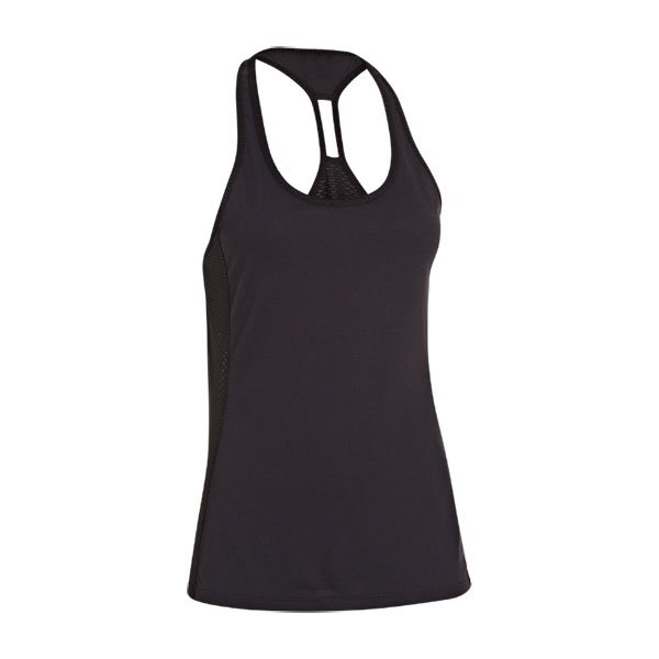 REGATA UNDER ARMOUR FLY-BY MESH TANK FEMININA PRETA