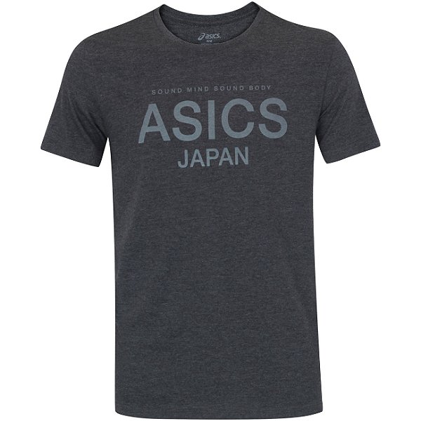 CAMISETA ASICS ESSENTIAL JAPAN MASCULINA CINZA