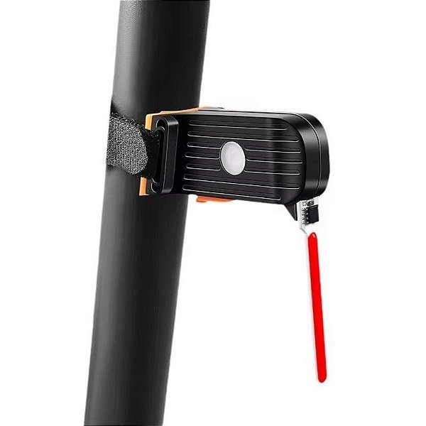 LANTERNA TRASEIRA BIKE LED VERMELHA RECARREGÁVEL