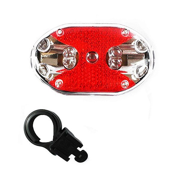 LUZ TRASEIRA DE SEGURANÇA PARA BIKE 9 LEDS