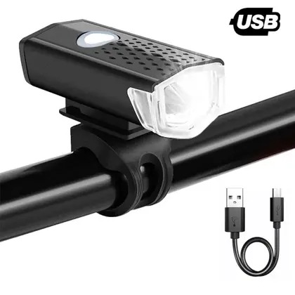 LANTERNA LINTIAN BICICLETA FAROL LED SINALIZADOR