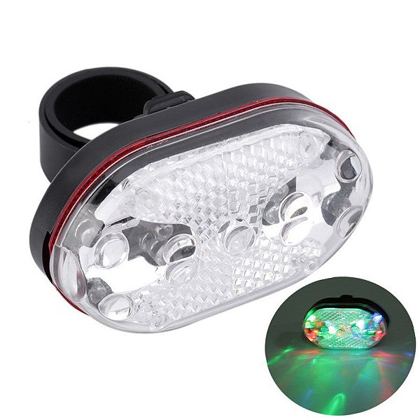 LUZ TRASEIRA DE SEGURANÇA PARA BIKE 9 LEDS