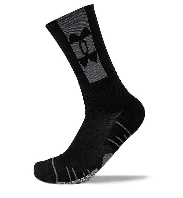 MEIA UNDER ARMOUR PLAYMAKER MASCULINA PRETA