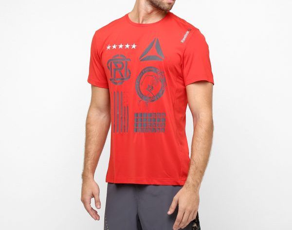 CAMISETA REEBOK OSR SS TEE VERMELHA MASCULINA