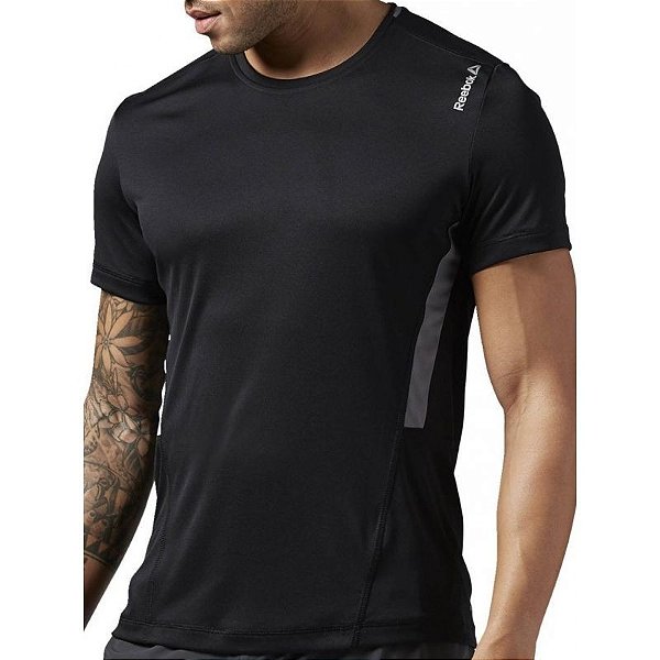 CAMISETA REEBOK WOR TECH TOP 2 PRETA MASCULINA