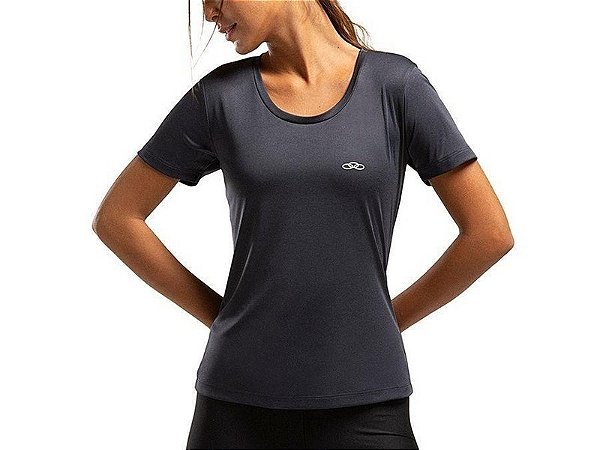 CAMISETA OLYMPIKUS ESSENTIAL FEMININA MARINHO