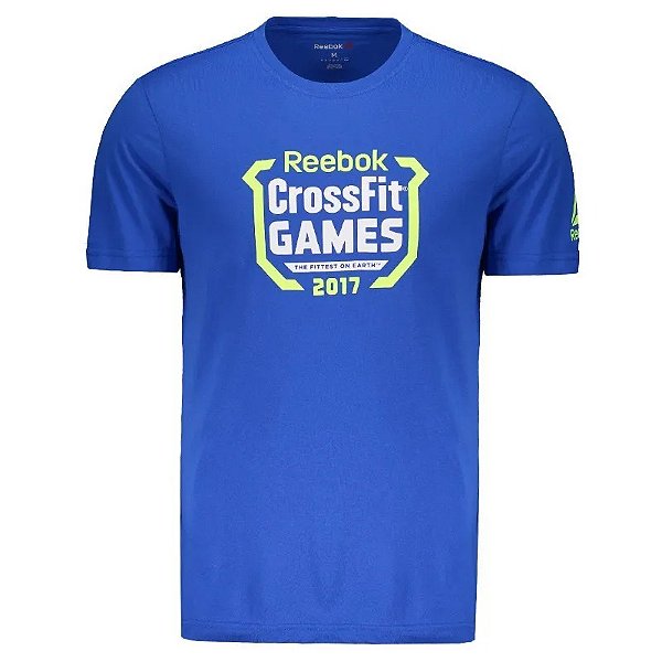 CAMISETA REEBOK CROSSFIT GAMES AZUL MASCULINA