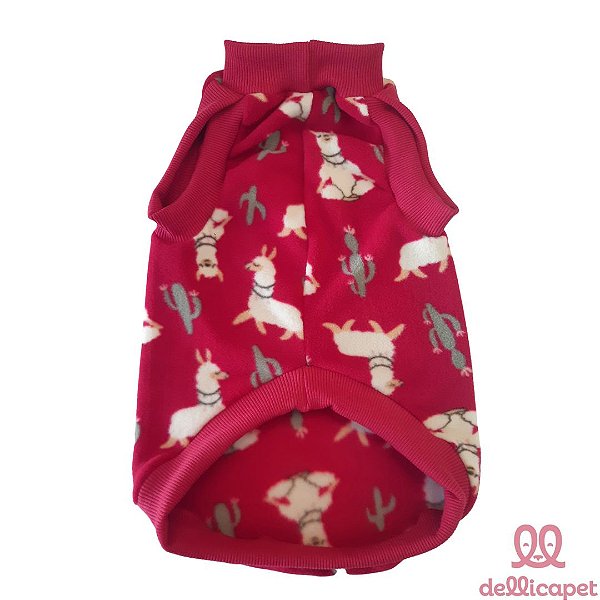 Blusa Cute Lhamas Vermelha