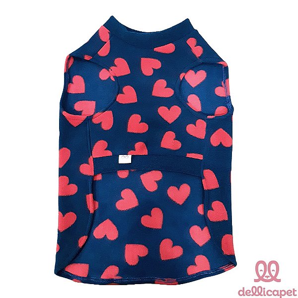 Roupa Microsoft Corações- Azul Marinho