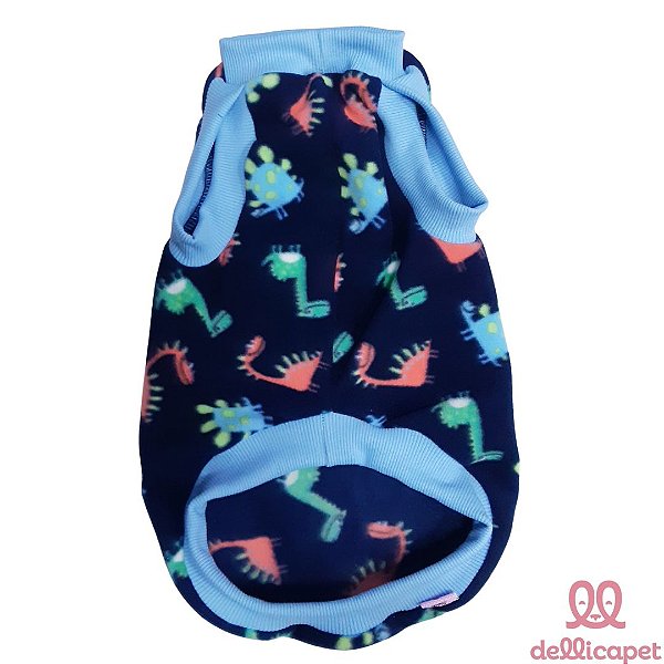 Blusa Cute Dinos Azul