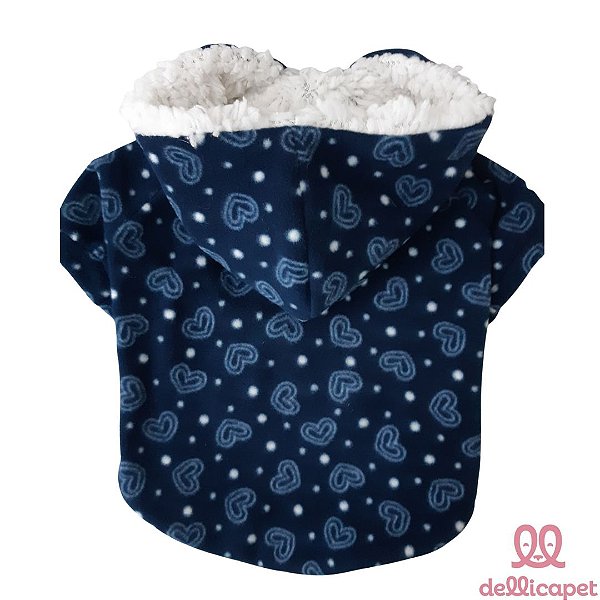 Blusa Marinho Corações