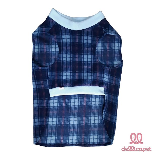 Roupa Microsoft Xadrez Azul Marinho