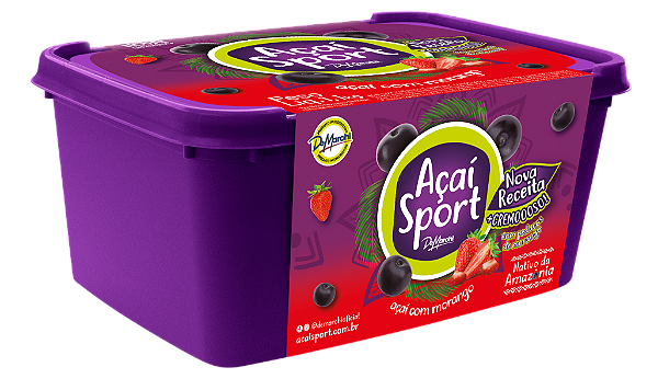 AÇAÍ SPORT POTE 1,1KG MORANGO