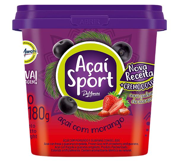 AÇAÍ SPORT MORANGO (180g)
