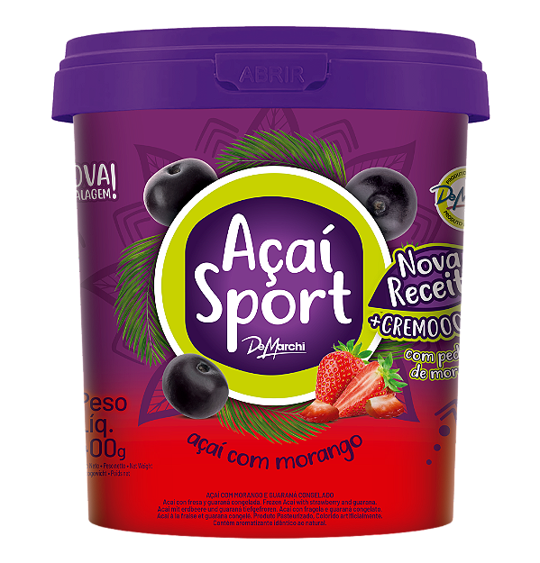 AÇAÍ SPORT MORANGO (400g)