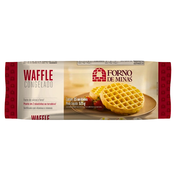WAFFLE FORNO DE MINAS - 525G (15 UND)