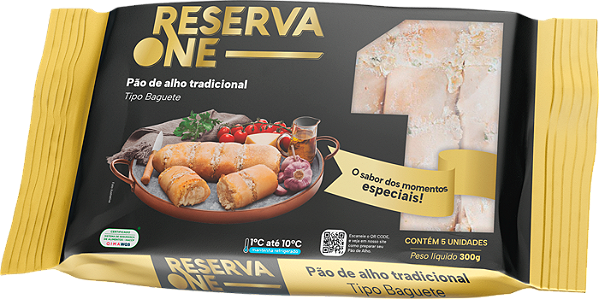 PÃO DE ALHO BAGUETE TRADICIONAL RESERVA ONE 300G