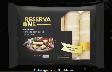 PÃO DE ALHO BAGUETE TRADICIONAL RESERVA ONE 0,300G