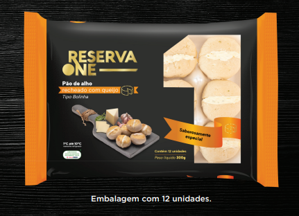 PÃO DE ALHO BOLINHA TRADICIONAL RESERVA ONE 0,300G