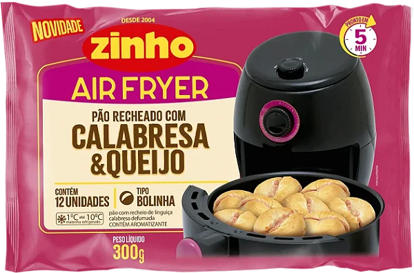 PÃO DE CALABRESA ZINHO AIRFRYER 0,300G