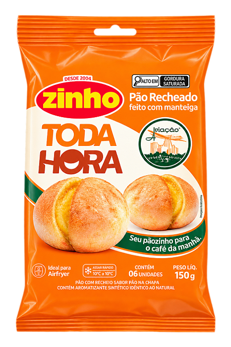 PÃO DE ALHO ZINHO TODA HORA AVIAÇÃO 150G