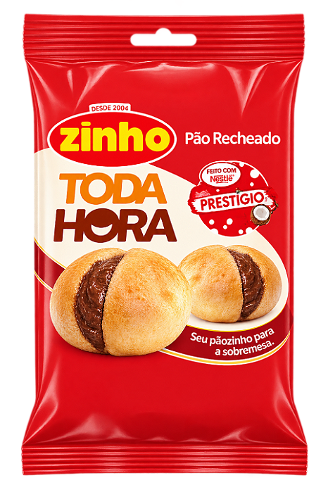 PÃO RECHEADO ZINHO TODA HORA PRESTÍGIO 150G
