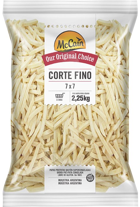 BATATA 7mm +FININHAS - McCain (2,25Kg)