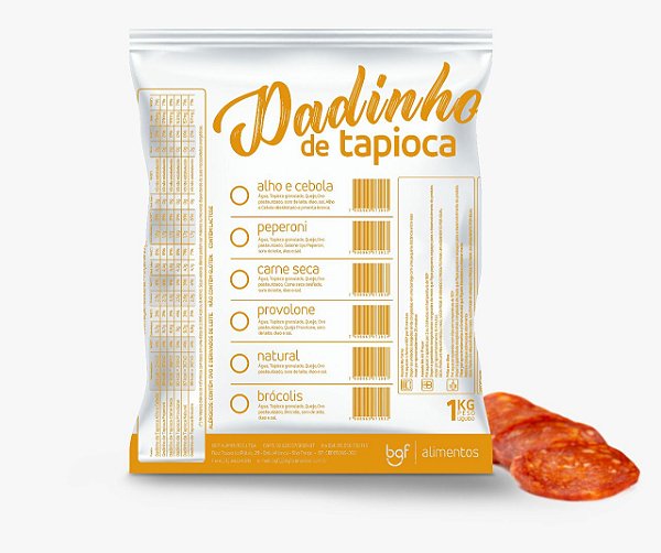 DADINHOS DE TAPIOCA DE PEPERONI (1Kg)