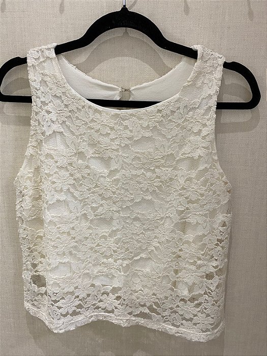 Cropped de Renda