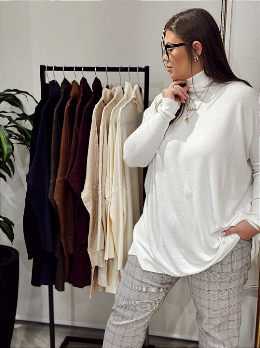 Blusa Melany Gola Alta em Modal