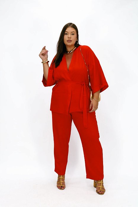 Kimono Lais Vermelho