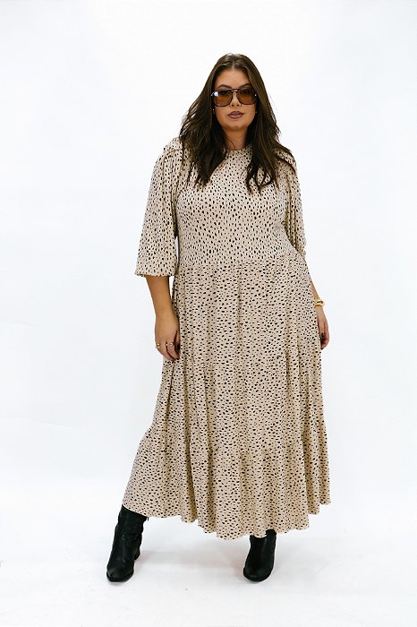 Vestido Rocy Bege