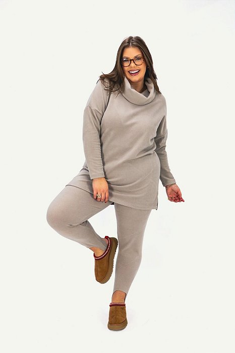 Legging Ester com Pezinho Cinza
