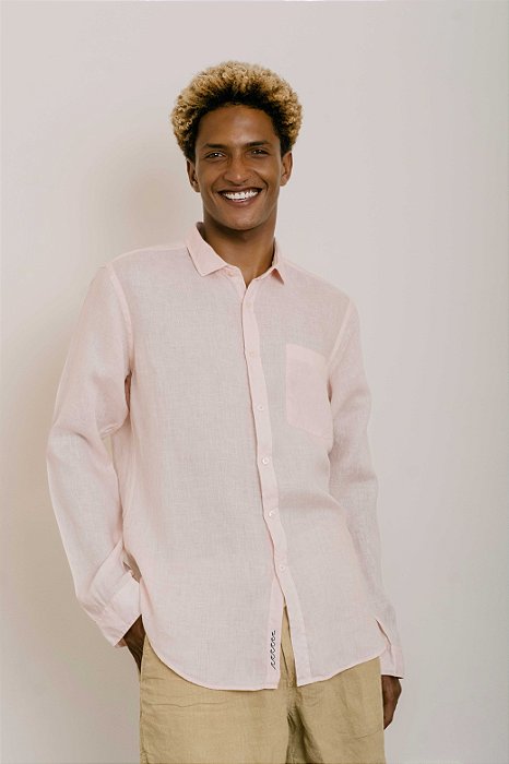 Camisa Linho Stone Rose