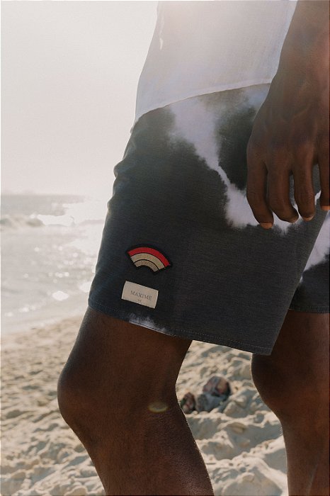 LE SURF SHORT TIE DYE NOIR