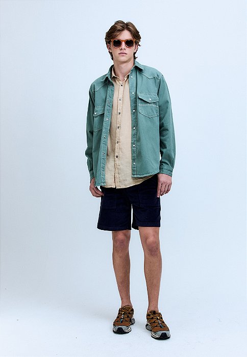 BERMUDA CORDUROY NAVY