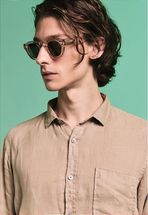 CAMISA LINHO STONE NEW KAKHI