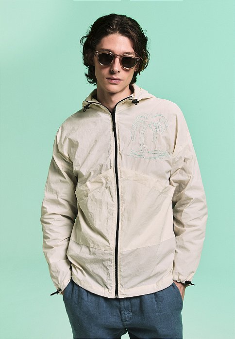 Jaqueta Wind Kiji x Maxime Palm Tree Off White
