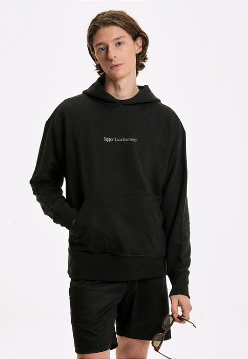 Hoodie Moletom Kiji x Maxime Palm Tree Preto