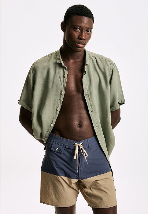 LE SURF SHORT HIGH TIDE NAVY KAKHI