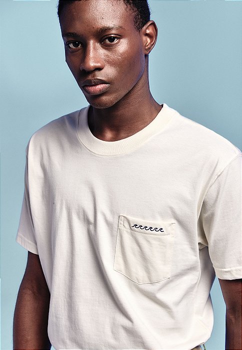 TSHIRT POCKET ONDA BRANCA