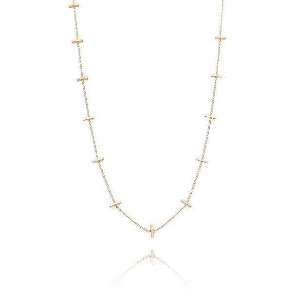 Gargantilha folheada a ouro 18k