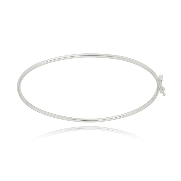 Bracelete liso em prata 925