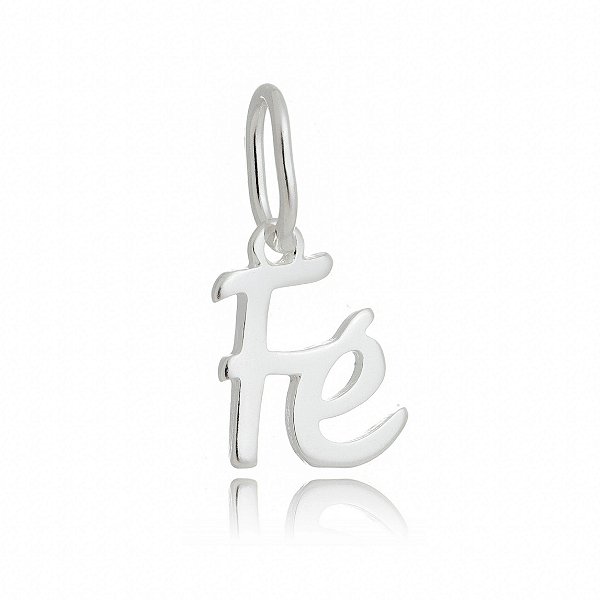 Pingente Fé em prata 925