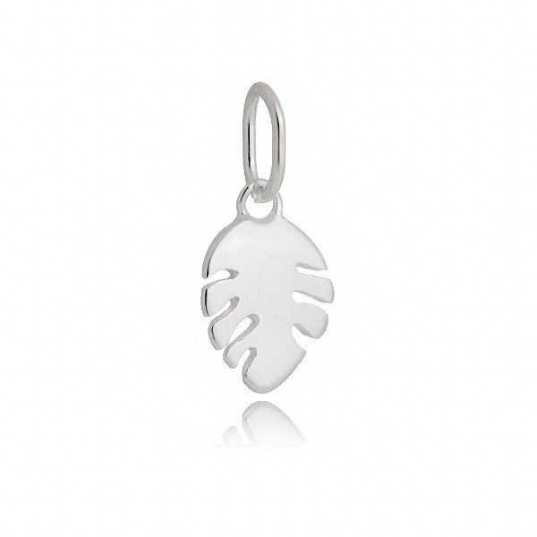 Pingente folha em prata 925