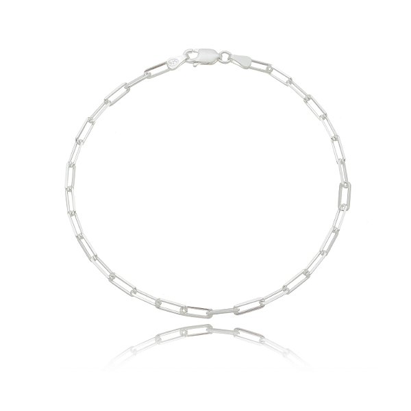 Pulseira elos masculina em prata 925