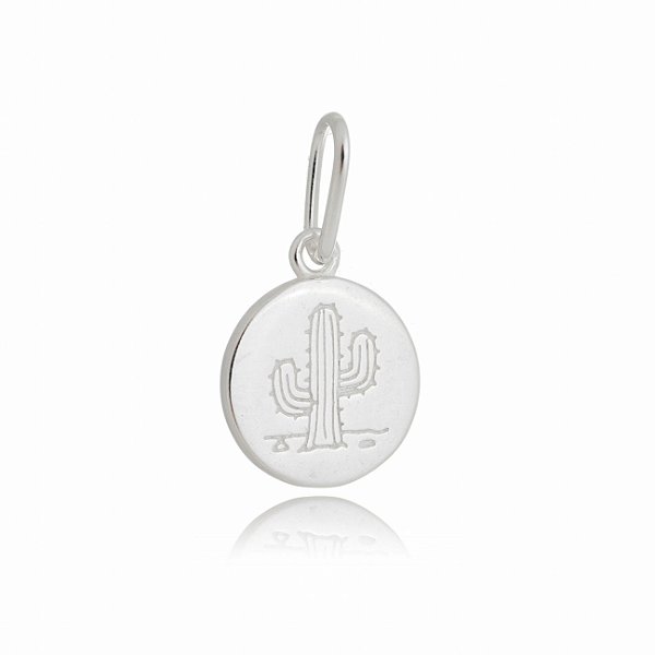 Pingente cacto em prata 925