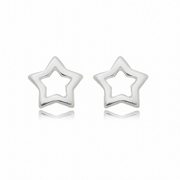 BRINCO PEQUENO ESTRELA DE PRATA